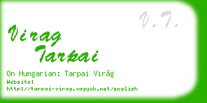 virag tarpai business card