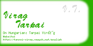 virag tarpai business card